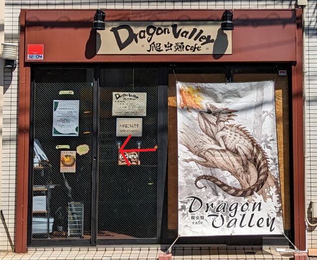 福岡市博多区にある爬虫類カフェDragonValleyのお店の外観写真